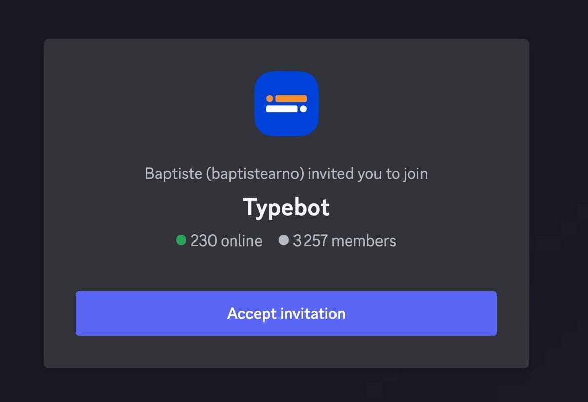 Typebot Discord