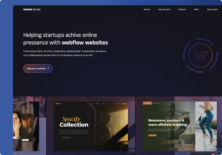 Kabellostudio Webflow Template